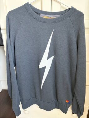 Aviator Nation Bolt Crew Sweatshirt - Charcoal